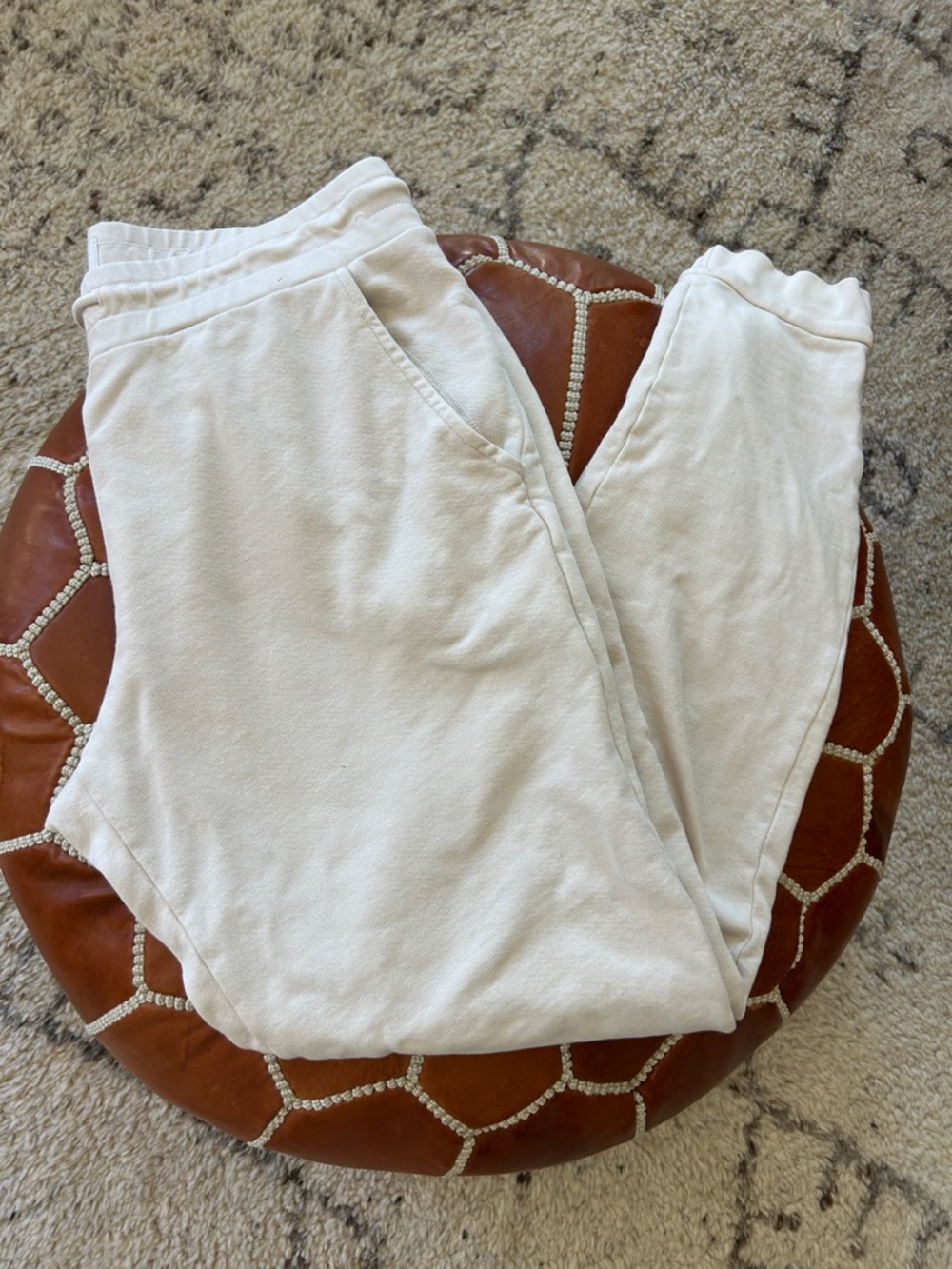 MATE the Label Off-White Cozy Sweatpants